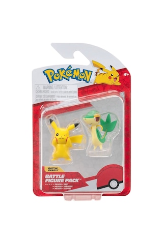Pokemon Battle 2'li Figür Seti Pikachu & Snivy Pokemon