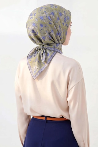 Silk Home Soft Eşarp Rûmi Olive 90x90 Çok Renkli