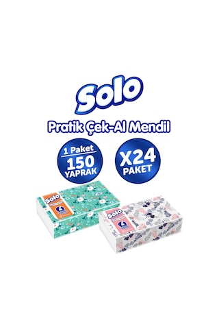 Solo Çek-Al Mendil 24 x 150'li