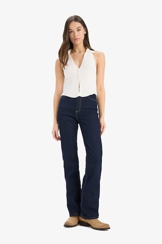 DeFacto Coool Slim Fit Dar Kesim Düğmeli Triko Yelek D3584AX25SPER222 Ekru