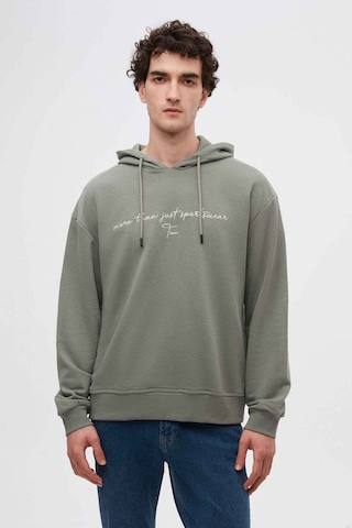 D's Damat Relaxed Fit Haki Nakışlı Sweatshirt 3ECE24ORT0493 Haki