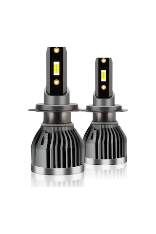 Teltree Q3 Modeli H7 Arayüzlü Araç Led Farları, 6000k Beyaz Işık, Ip68 Su Geçirmez, 50.000 Saat Ömür, Kolay Kurulum 1 Çift