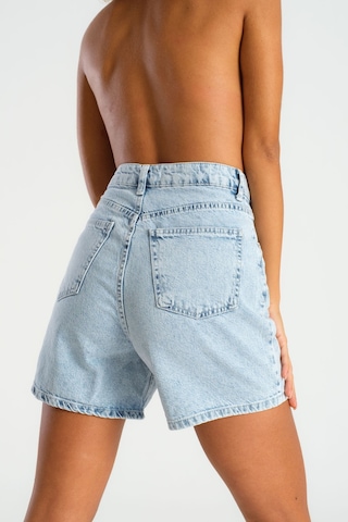 Itsbasic Kadın Snow Kot Rengi Diana Mom Fit Denim Şort