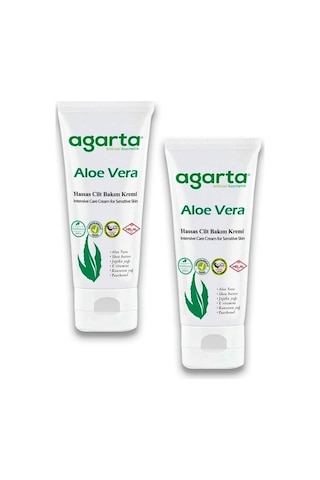 Agarta Doğal Aloe Vera Nemlendirici Cilt Kremi 2 x 75 ML