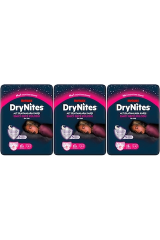 Drynites Emici Gece/külot Bez Kız 13+ Yaş 48-60kg Xl 27 Adet XL 3'lü