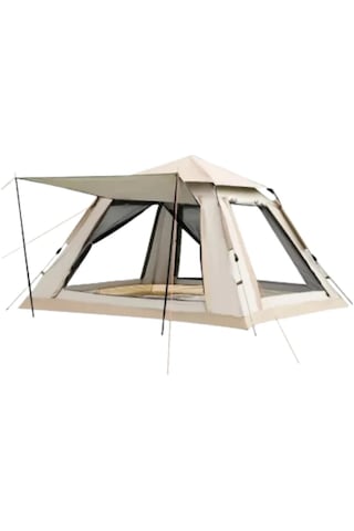 Ac6637 Otomatik Kamp Çadırı 6 Kişilik 240x240 Cm Açık Bej