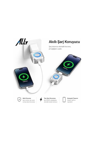 Ally Hypercharge 140w Aı Akıllı Şarj Kesici Adaptör Şarj Dolunca Otomatik Kapanan Batarya Koruyucu- 5775 1
