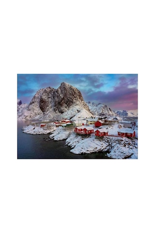 Puzzle 1500 Parça Norveç Lotofen Adası Kış Manzarası 17976