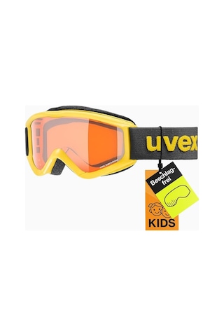 Uvex Speedy Pro Çocuk Gözlüğü Buğulanmaz Ve %100 Uv Koruma Kayak Gözlüğü Sarı / Lazer Altın Standart