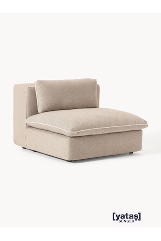 Most Mollirest Orta Modül Berjer 05 Bej Keten Kumaş Silikon Dolgu Bej