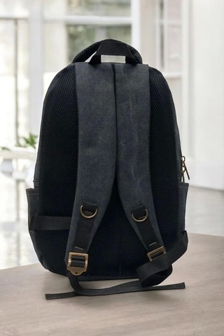Antrasit Kanvas Kumaş 15,6 İnç Laptop -okul Sırt Çantası Renkli Çok Renkli