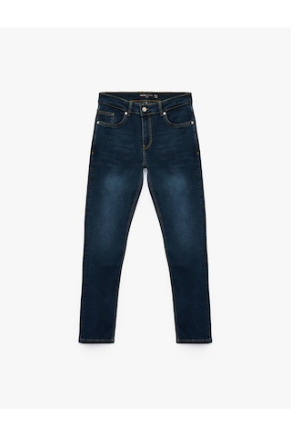 Koton Pamuklu Normal Bel Slim Fit Jean Pantolon - Brad Jean İndigo Stone 6wam40035nd İndigo - Taş