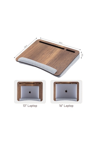 Vigo Wood - Minderli Laptop Sehpası 13" Ve 15.6"