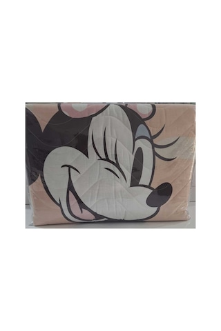 Lisanslı Disney Çocuk Yatak Örtüsü Takımı Tek Kişilik Minnie Garden Pembe