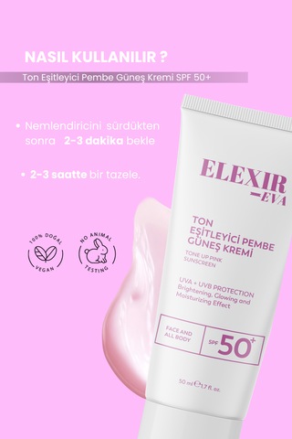 Spf 50+ Güneş Kremi Leke Karşıtı Günlük Güneş Koruyucu Uva & Uvb Koruma Desteği 50 Ml