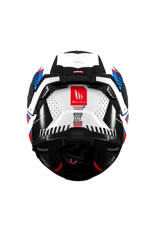 Mt Helmets Thunder 4 Sv Lumience A7 Kapalı Kask Beyaz - Mavi - Kırmızı