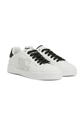 Dolce & Gabbana White Portofino Sneakers Beyaz