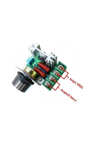 Hız Kontrolü Dimmer - 220v, 2000w Scr Teknolojisi 1