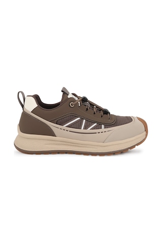 Guja 559 Erkek Kilitli Stoper Bağcıklı Koruyucu Burunlu Kalın Dişli Taban Spor Outdoor Sneaker Ayakkabı 26k Bej