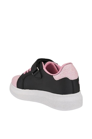 Zacoz Melodia Detaylı Simli Kız Çocuk Spor Ayakkabısı, Sneaker Siyah - Pembe