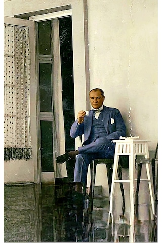 Atatürk Portre Xxv Ev Duvar Salon Güzellik Salonu Ofis Dükkan Dekarasyon Kanvas Tablo