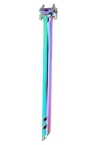 Xbyc 676 Düz 27.2mm X 350mm Sele Borusu Bisiklet Koltuk Borusu Alüminyum Rainbow Çok Renkli