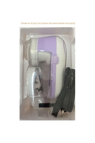 Zhltools Hs-26 Şarjlı Tüy Toplama Temizleme Makinesi Beyaz