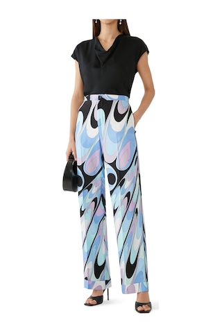 Pucci Şık Ipek Twill Pantolon Çok Renkli