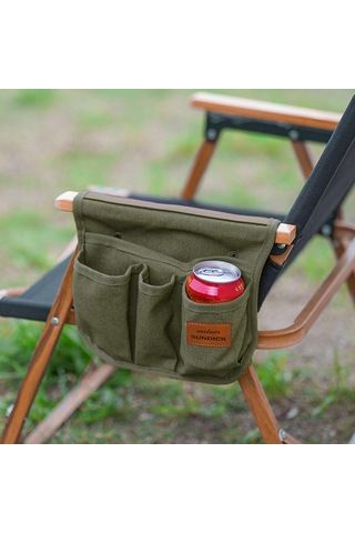 Homyl Koltuk Yan Cep Sandalye Kamp Atıştırmalıkları Yeşil Yeşil Çok Renkli