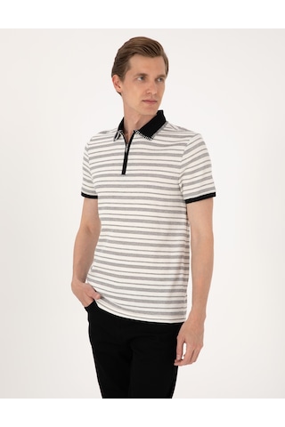 Pierre Cardin Erkek Bej Tişört 50306085-vr011 Bej