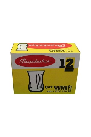 Paşabahçe 42011 Optikli Çay Bardağı 85 Cc 12 Li Şeffaf