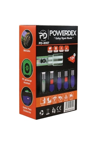 Powerdex Pd-8007 Zoomlu Çok Amaçlı El Feneri Gri