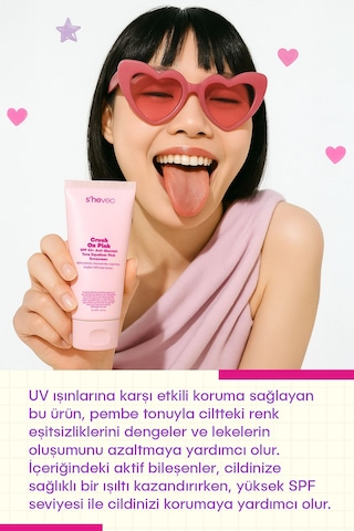 Crush On Pink - Spf 50+ Leke Karşıtı Ve Ton Eşitleyici Pembe Güne