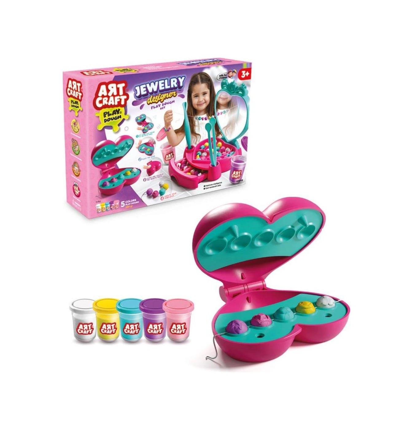 03849 Takı Tasarla Hamur Seti 280 Gr -fentoys