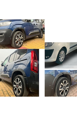 Fiat Doblo 2023 2024 2025 Uyumlu Kapı Ve Çamurluk Koruma Premium Dodik Seti Siyah 8 Parça Tam Set