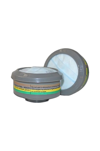 Starlıne Gaz Maskesi Seti V-800 Yarım Yüz Maske Ve V-7800 Abek1p2r Filtre