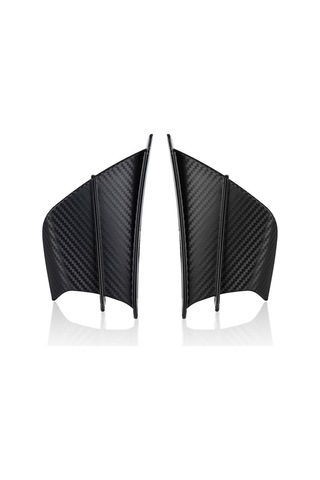 Yaleker Evrensel Abs Motosiklet Kanatçıkları - Siyah Mat Aerodinamik Tasarım Siyah