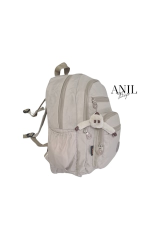 Anılbags Krinkıl Kumaş Suya Dayanıklı Klinkır Sırt Çantası/laptop Bej