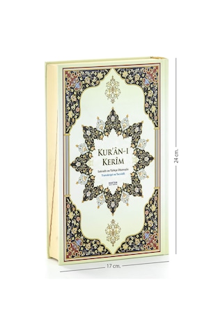 Kuranı Kerim Satıraltı Ve Renkli Türkçe Okunuşlu Kuran - Orta Boy - Haktan Yayınları