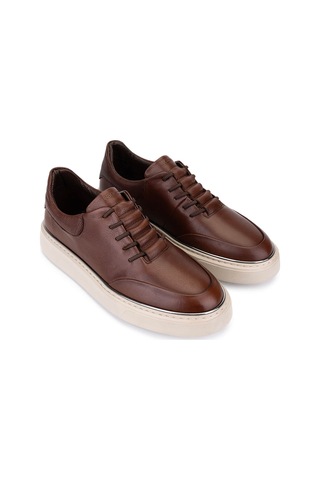 Tamer Tanca Erkek Hakiki Deri Kahverengi Sneakers & Spor Ayakkabı 530 1275 Erk Ayk Sk25-26 Kahve Kahve