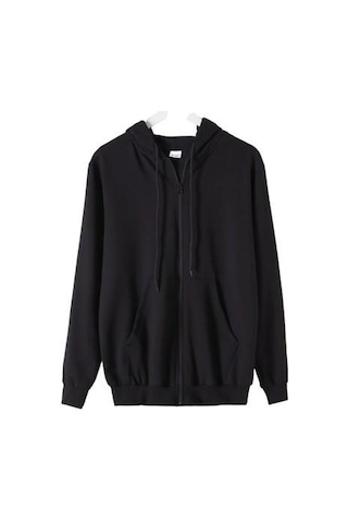 Fermuarlı Çocuk Hırka Siyah