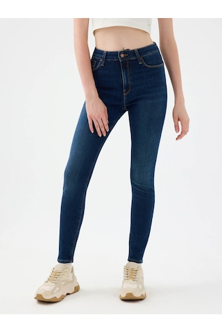 Loft Natalie Skinny Fit Koyu Mavi Kadın Jean Pantolon Lf2037056 Koyu Mavi