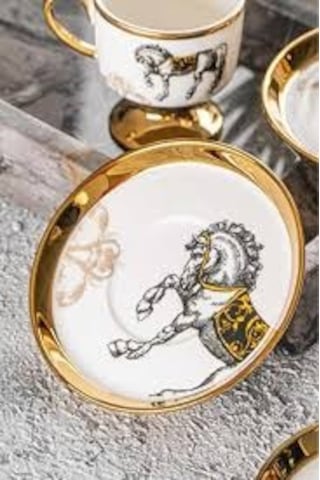 Acar Tamara Tek Kişilik Porselen Kahve Fincanı- 90 Ml Çok Renkli