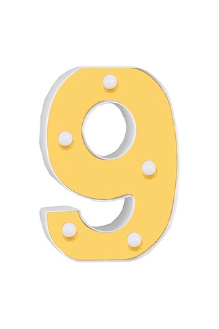 Konesam Led Rakamlı Dekoratif Işık - Sıcak Beyaz Sabit Aydınlatma, Doğum Günü, Parti Ve Özel Etkinlikler İçin Dekorasyon Aleti Pil Dahil Değil Diğer