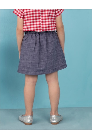 Denokids Ollie&Olla Tensel Mini Kız Etek Mavi