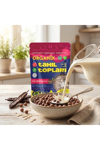 Ots Organik Keçiboynuzlu Tahıl Topları 300 gr  (Organik Sertifikalı, Pestisit Analizli)