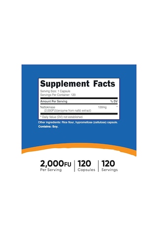 Nutricost Nattokinase, 2,000 Fu, 120 Capsules