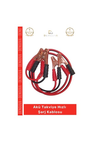 Akütakviye 1200 Amper 100 Bakır Kalın Yüksek İletken Güçlü Oto Akü Takviye Hızlı Şarj Kablosu