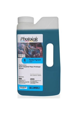 Ricoh Gen4/gen5 Kafa Uyumlu 1000 Ml Mavi Cyan Tekstil Mürekkep T - Rtp