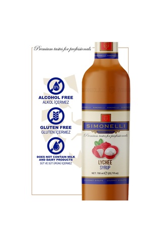 Simonelli Kahve Şurubu| Liçi Aromalı | 70 CL | + Pompa